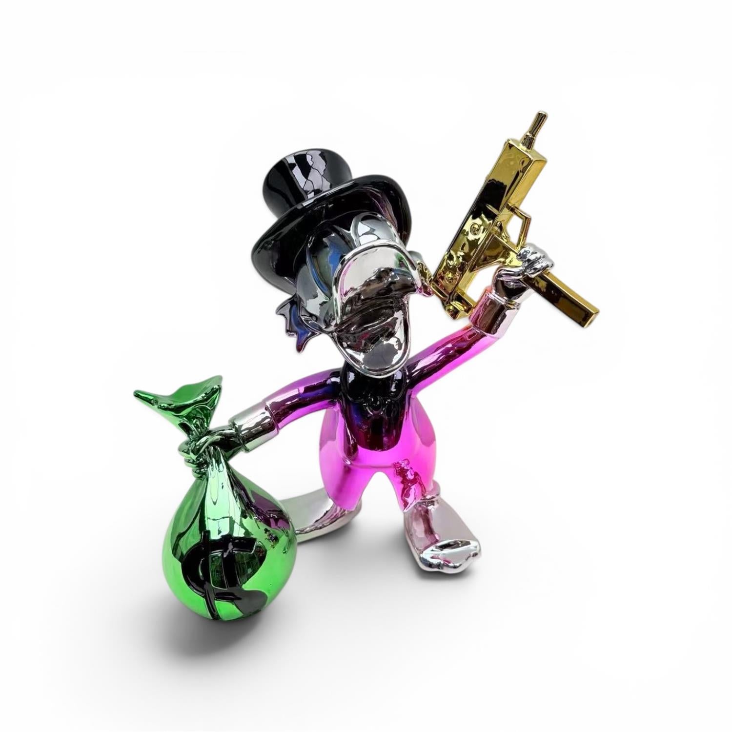 Gangster Ducky Duck Dekoratif Figür 40cm