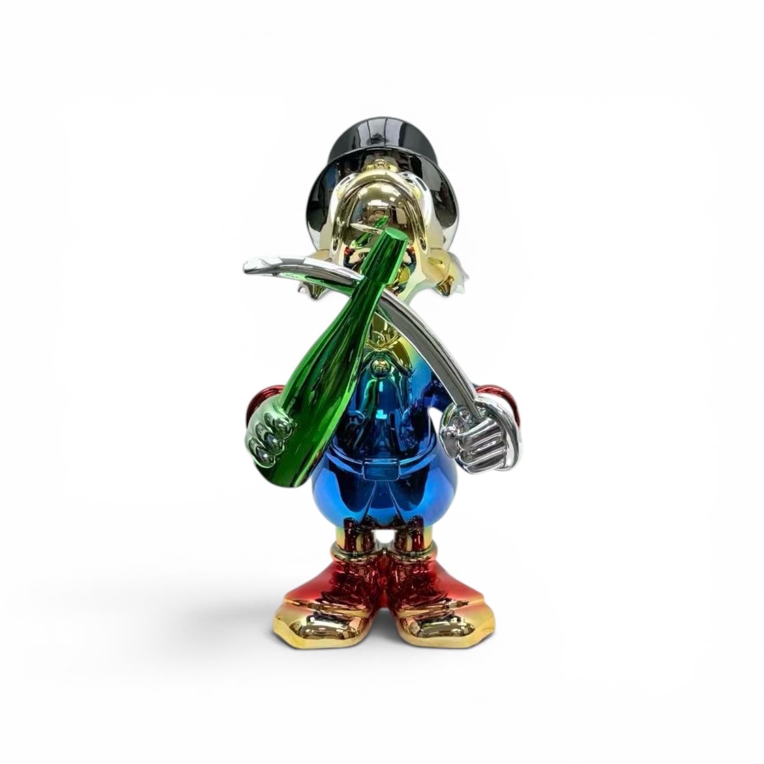 Pop the Champagne Duck Dekoratif Figür 34cm